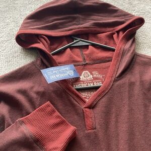 American Rag Long Sleeve Knit‎ Hoodie Shirt Red Mens Size Small New With Tags